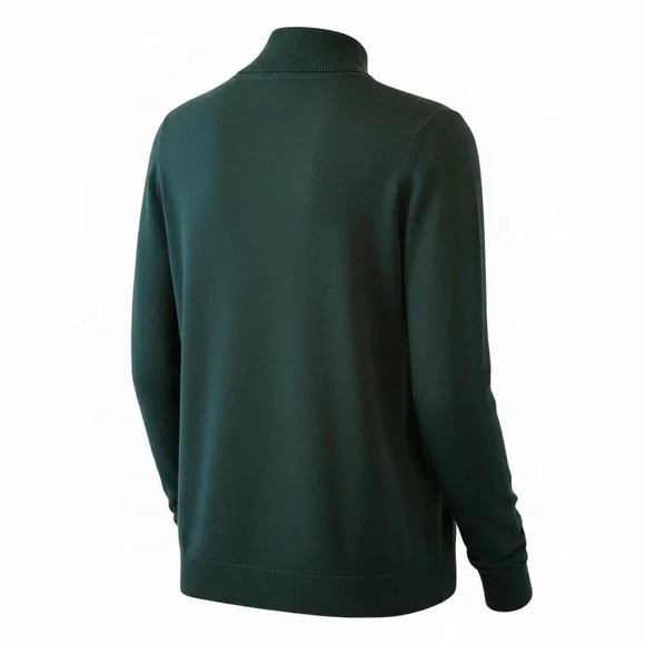 Calvin Klein Green Sweater with Gold Button Accents, NEW - Picture 2 of 4
